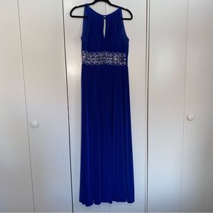 R & M Richards Long Blue Dress Size 10
